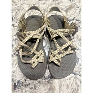 Chaco Classic ZX2 Sandals Women's 6 Classic Toe Loop Outdoor Sport Shoe Tan